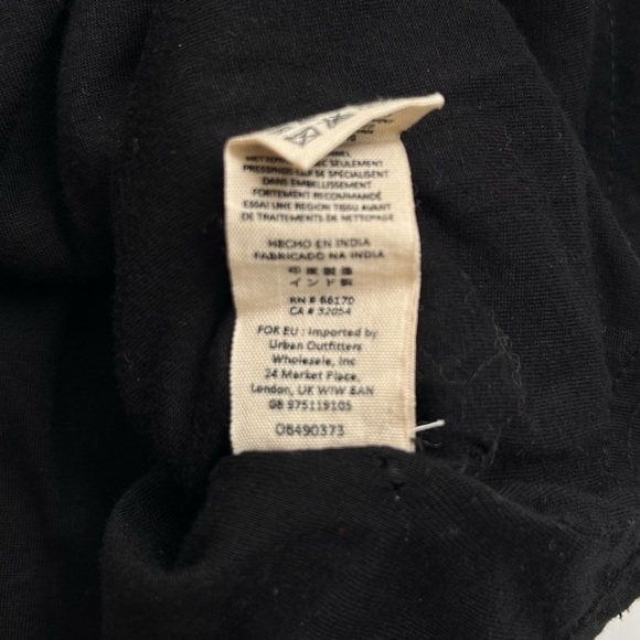 Free People Deco Sequin Mini Dress Black, Gold, White Geometric Beaded Size 8 - Picture 15 of 15